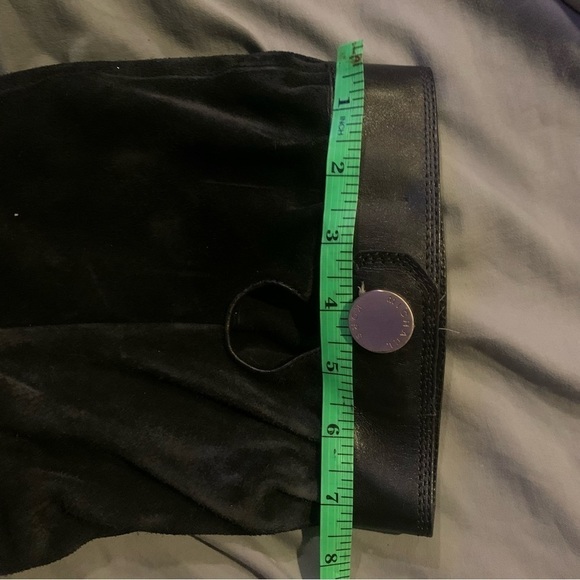 MICHAEL KORS Black Suede Slouchy Heeled Boots 10 - Picture 10 of 11